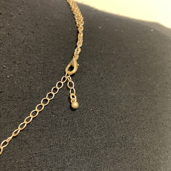 Necklace, Gold and Brown circle design, Double stranded, 21 1/2” - Picture 7 of 9